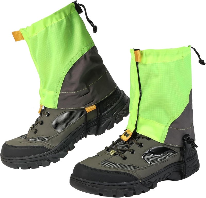 Uponauot Waterproof Gators for Hiking Boots and Shoes Lightweight Adjustable Leg Gaiters for Men Women Gaiters for Hiking Snowshoeing - Image 1